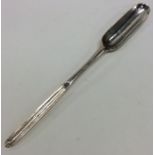 A Georgian silver double ended marrow scoop. Londo