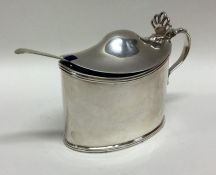 An Adams' style George II silver boat shaped musta