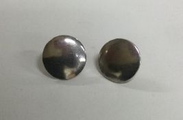 A pair of Georgian silver buttons. Chester circa 1