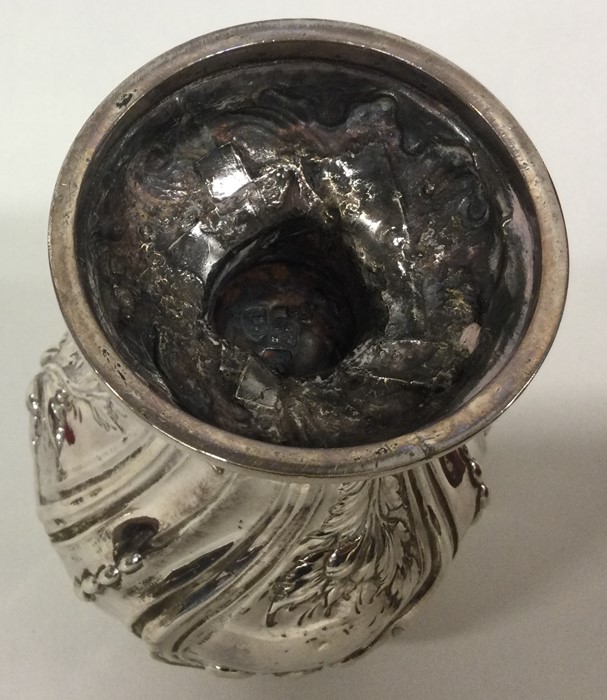 A good Georgian chased silver sugar caster with li - Image 3 of 3