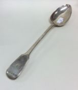 A heavy fiddle pattern silver basting spoon. Londo