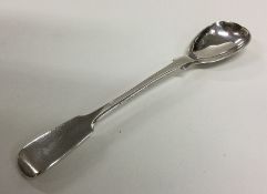 A large silver fiddle pattern mustard spoon. Londo