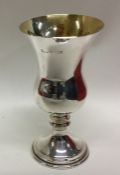 A tapering silver and silver gilt goblet. Birmingh