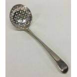 A Georgian OE pattern silver sifter spoon. London.