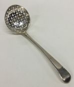 A Georgian OE pattern silver sifter spoon. London.