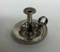 CHESTER: A novelty miniature silver chamber stick.