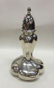 An stylish and unusual silver sugar caster. Birmin