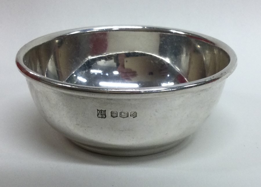 A small heavy silver bowl. Sheffield. by CB&S. App