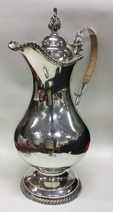 A massive Georgian silver beer jug of substantial - Image 6 of 6