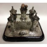 A rare and unusual Victorian novelty silver combin