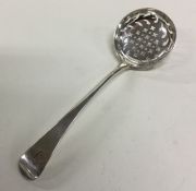 A Georgian silver OE pattern sauce ladle. London 1