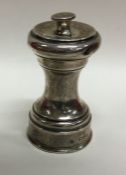 An Edwardian silver pepper grinder. Chester. Appro