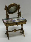 An attractive Victorian miniature enamelled table