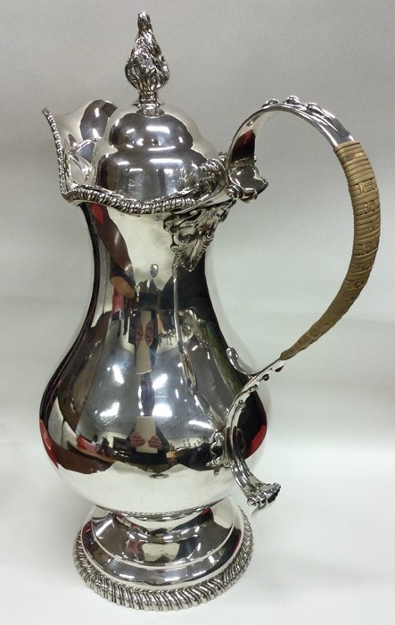 A massive Georgian silver beer jug of substantial - Image 3 of 6