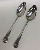 HESTER BATEMAN: A pair of large OE pattern silver