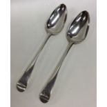 HESTER BATEMAN: A pair of large OE pattern silver