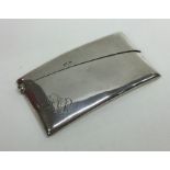 A good quality shaped silver card case. Birmingham