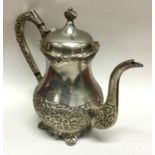 A Continental silver plated teapot. Est. £20 - £30