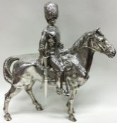 EDINBURGH: A rare Scottish cast silver figure of a