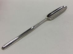 A Georgian silver double ended marrow scoop. Londo