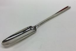 A Georgian silver double ended marrow scoop. Londo