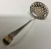 A Georgian silver OE pattern sifter spoon. London