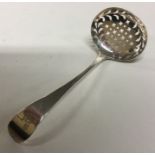 A Georgian silver OE pattern sifter spoon. London