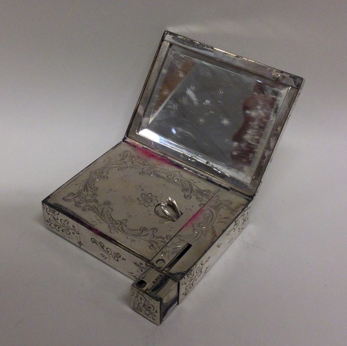 A good quality silver compact profusely decorated - Image 2 of 2