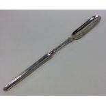 DUBLIN: An Irish silver double ended marrow scoop.