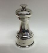 A good silver pepper grinder of typical form. Lond