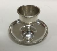 An Edwardian silver egg cup on stand. Birmingham.