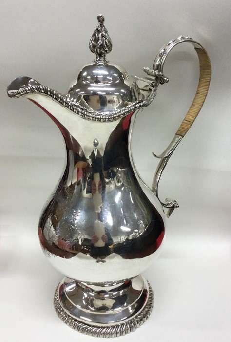 A massive Georgian silver beer jug of substantial - Image 4 of 6