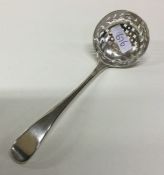 An OE pattern silver sifter spoon. London 1799. By