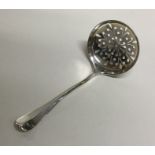 An Edwardian silver sifter spoon of shaped form. S