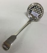 A George III silver fiddle pattern sifter spoon. L