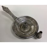 An Edwardian silver Aladdin's' lamp decorated with