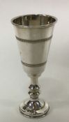 An Edwardian silver goblet. Chester. By JZ. Approx