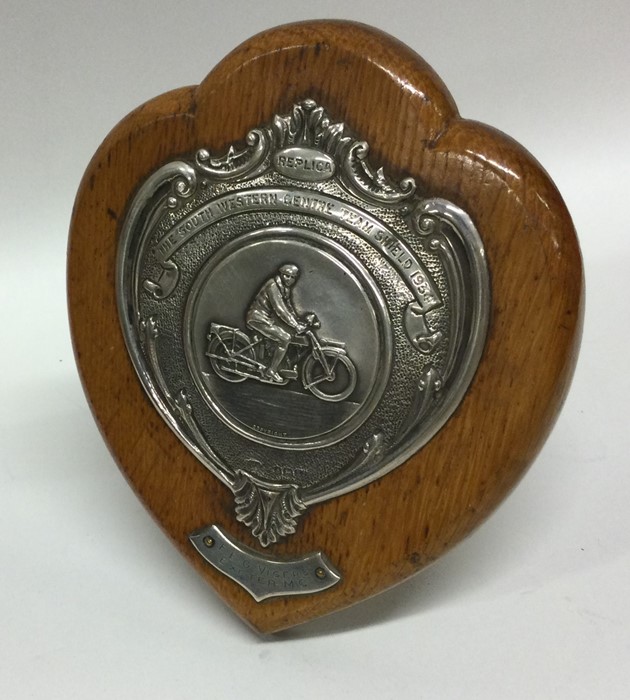 A silver mounted trophy shield for 'The South West