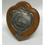 A silver mounted trophy shield for 'The South West