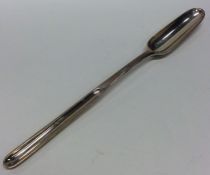 An early Georgian silver double ended marrow scoop