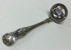 A heavy Kings' pattern silver sauce ladle. London