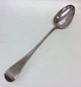 A Georgian silver OE pattern basting spoon. London