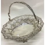 A fine quality Victorian silver pierced cake baske