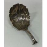 An unusual Georgian silver caddy spoon. Approx. 15