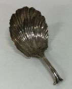 An unusual Georgian silver caddy spoon. Approx. 15