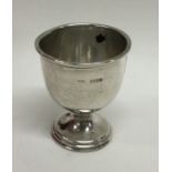 A stylish silver egg cup. Birmingham 1924. Approx.