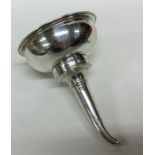 A good Georgian crested silver wine funnel of typi