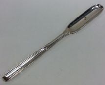 An early Georgian silver double ended marrow scoop