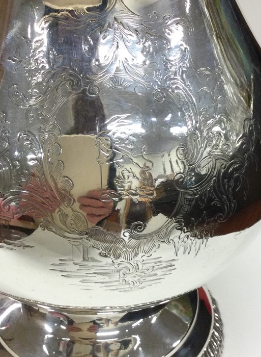 A massive Georgian silver beer jug of substantial - Image 2 of 6