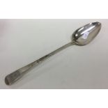 A Georgian silver OE pattern basting spoon. London